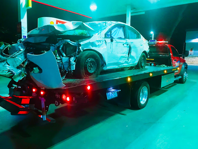 gas station tow